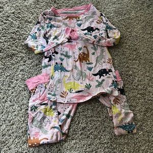 Little Sleepies Pink Dinosaurs Print. Size 4T.